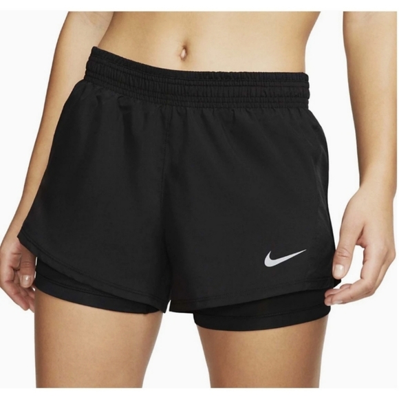 Nike Women's Running Shorts 2 in 1 size Small - Picture 4 of 14